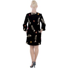 Open Neck Shift Dress 