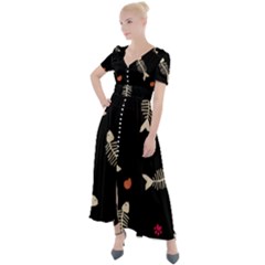 Button Up Short Sleeve Maxi Dress 