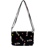 Pattern Design Seamless Fishbone Double Gusset Crossbody Bag