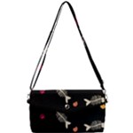 Pattern Design Seamless Fishbone Removable Strap Clutch Bag
