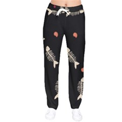 Women Velvet Drawstring Pants 