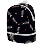 Pattern Design Seamless Fishbone Zip Bottom Backpack