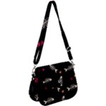 Pattern Design Seamless Fishbone Saddle Handbag