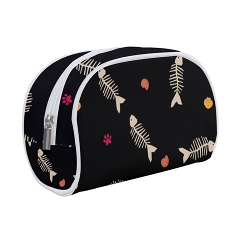 Pattern Design Seamless Fishbone Make Up Case (Small) from ArtsNow.com