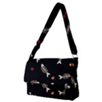 Pattern Design Seamless Fishbone Full Print Messenger Bag (M)