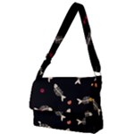 Pattern Design Seamless Fishbone Full Print Messenger Bag (L)