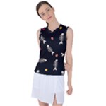 Pattern Design Seamless Fishbone Women s Sleeveless Sports Top
