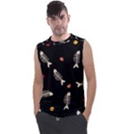 Pattern Design Seamless Fishbone Men s Regular Tank Top