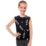 Pattern Design Seamless Fishbone Kids  Mesh Tank Top