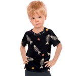 Pattern Design Seamless Fishbone Kids  Sports T-Shirt