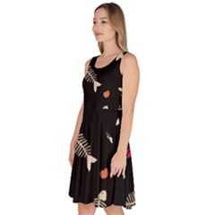 Knee Length Skater Dress With Pockets 