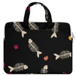 Pattern Design Seamless Fishbone MacBook Pro 13  Double Pocket Laptop Bag