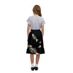 Kids  Ruffle Flared Wrap Midi Skirt 
