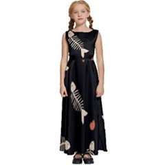 Kids  Satin Sleeveless Maxi Dress 