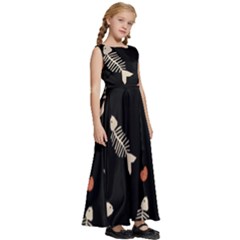 Kids  Satin Sleeveless Maxi Dress 