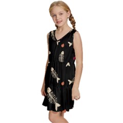 Kids  Sleeveless Tiered Mini Dress 