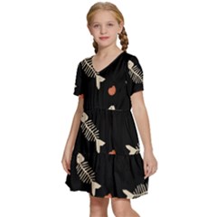 Kids  Short Sleeve Tiered Mini Dress 