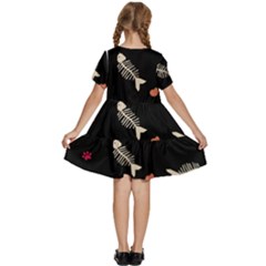 Kids  Short Sleeve Tiered Mini Dress 
