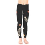 Pattern Design Seamless Fishbone Kids  Classic Winter Leggings