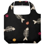 Pattern Design Seamless Fishbone Foldable Grocery Recycle Bag