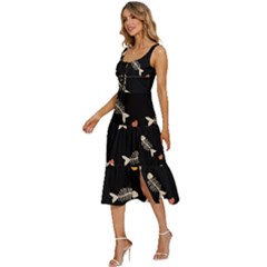 Women s Sleeveless Corset Midi Dress 