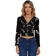 Long Sleeve V-Neck Top 