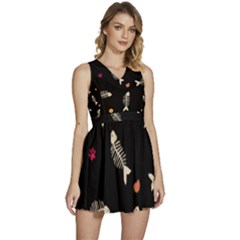 Sleeveless High Waist Mini Dress 