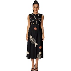 Sleeveless Round Neck Midi Dress 