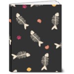 Pattern Design Seamless Fishbone 6  x 8  Hardcover Notebook