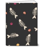 Pattern Design Seamless Fishbone 5  x 7  Hardcover Notebook