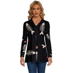 Long Sleeve Drawstring Hooded Top 