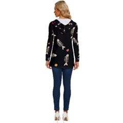 Long Sleeve Drawstring Hooded Top 