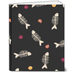 Pattern Design Seamless Fishbone 8  x 10  Hardcover Notebook