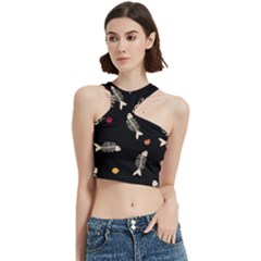Pattern Design Seamless Fishbone Cut Out Top from ArtsNow.com