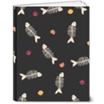 Pattern Design Seamless Fishbone 7  x 9  Softcover Notebook