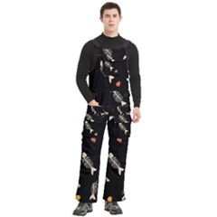 Men s Side Zip Front Pouch Ski And Snowboard Bib Pants	 