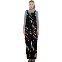 Women s Side Zip Front Pouch Ski And Snowboard Bib Pants	 