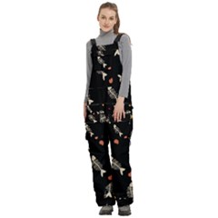 Women s Side Zip Front Pouch Ski And Snowboard Bib Pants	 