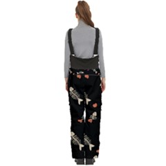 Women s Side Zip Front Pouch Ski And Snowboard Bib Pants	 