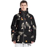 Pattern Design Seamless Fishbone Men s Multi Pockets Zip Ski and Snowboard Waterproof Breathable Jacket