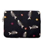 Pattern Design Seamless Fishbone 14  Vertical Laptop Sleeve Case With Pocket