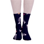 Pattern Design Seamless Fishbone Smooth Crew Length Tube Socks