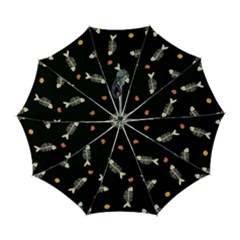Pattern Design Seamless Fishbone Automatic Folding Umbrella with Case (Large) from ArtsNow.com