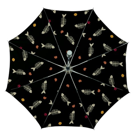Pattern Design Seamless Fishbone Automatic Folding Umbrella with Case (Medium) from ArtsNow.com