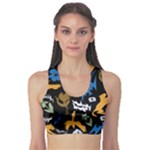 Pattern Design Seamless Texture Fitness Sports Bra