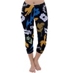Pattern Design Seamless Texture Capri Winter Leggings 