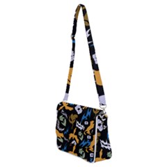 Shoulder Bag with Back Zipper 