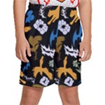 Pattern Design Seamless Texture Kids  Basketball Shorts