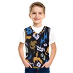 Pattern Design Seamless Texture Kids  Basketball Tank Top
