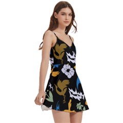 Body Wrap Sleeveless V-Neck Mini Dress 